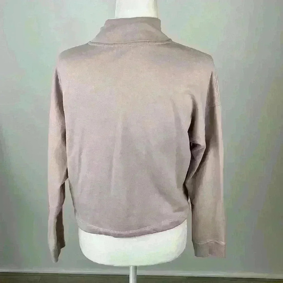 Calvin Klein Pink Cropped Pullover Sweatshirt Size M - Picture 4 of 8